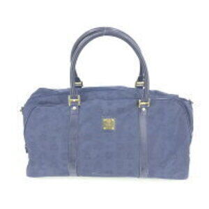 MCM Boston bag blue Visetos nylon